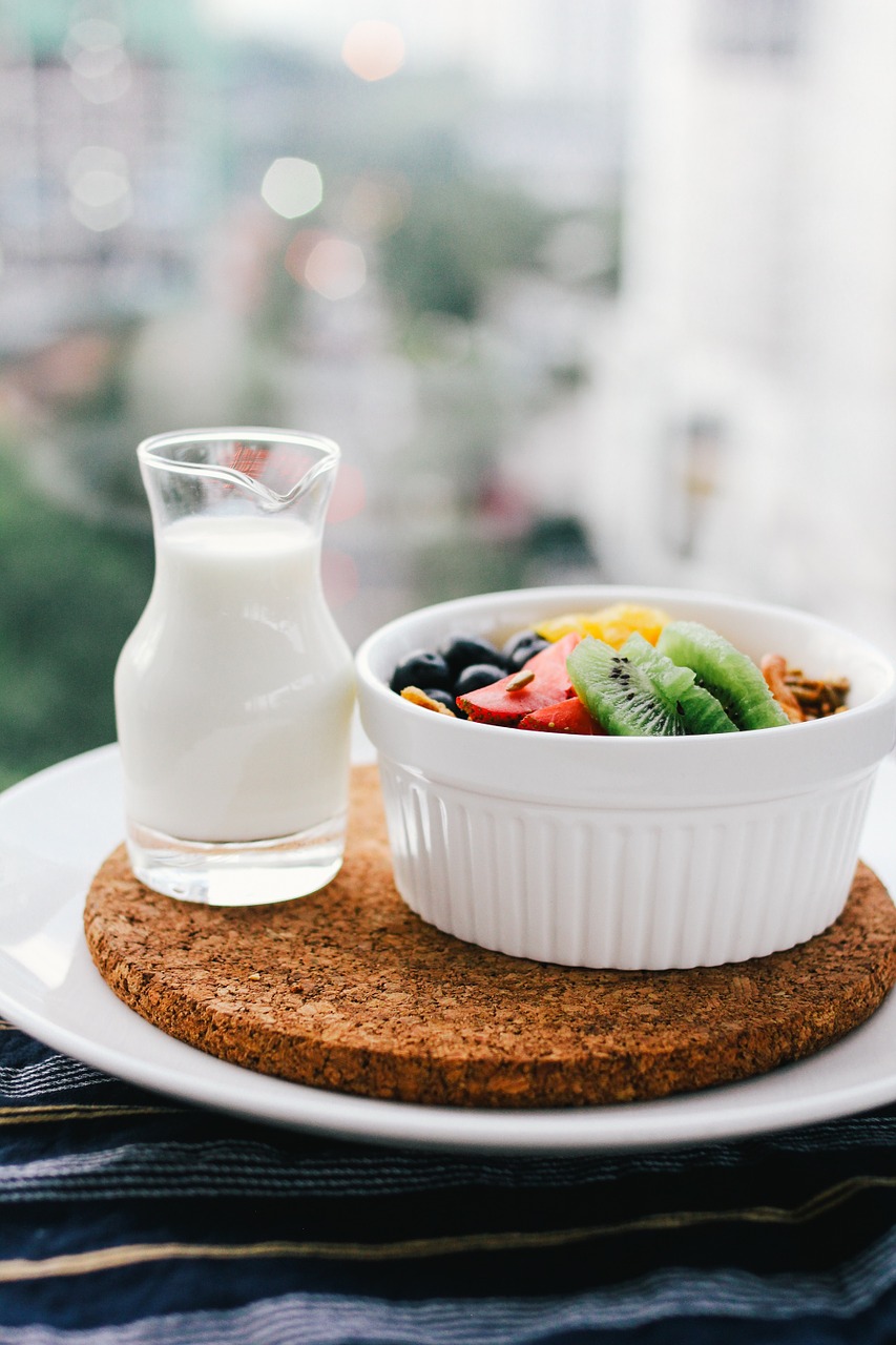 Consuming-milk-at-breakfast