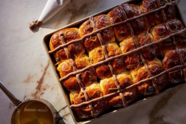 Nutella & Orange Hot Cross Buns