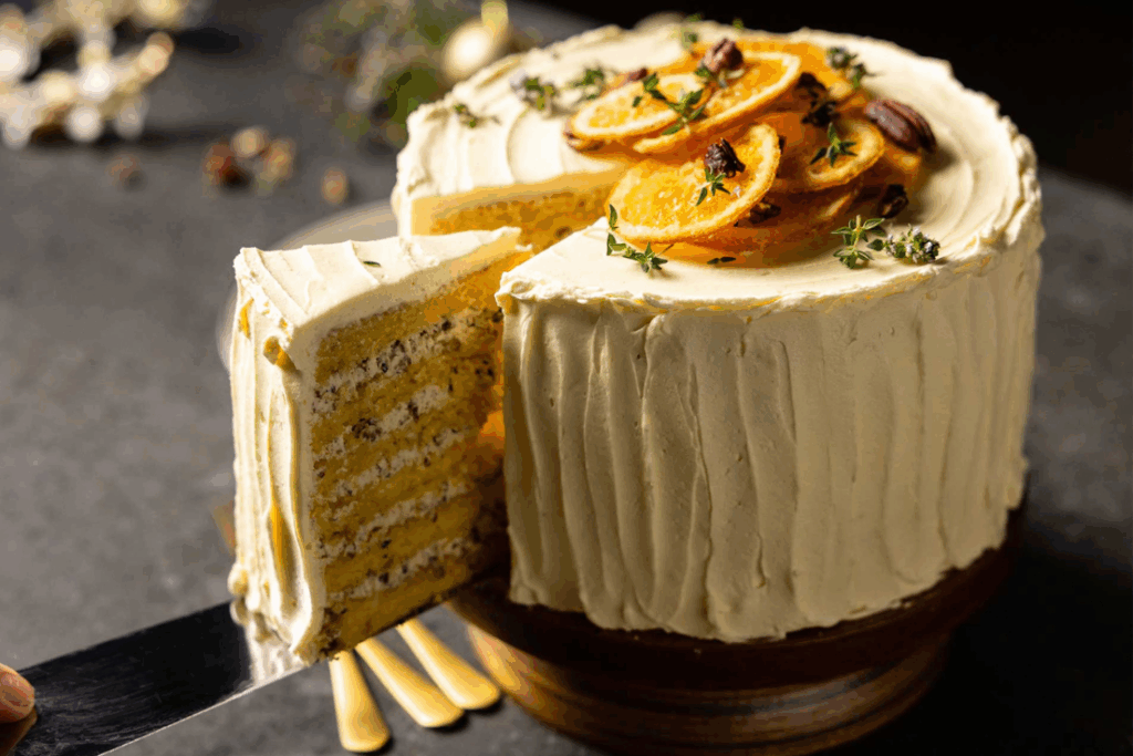 Butter Pecan Sponge Layer Cake